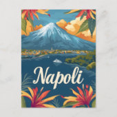 Neapel Vesuvius Postkarte (Vorderseite)