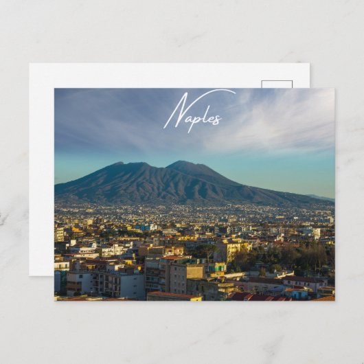 Neapel Vesuvius Postkarte (Vorne/Hinten)