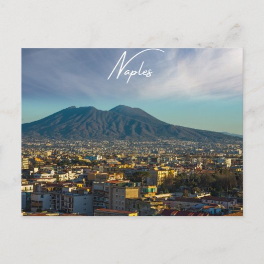 Neapel Vesuvius Postkarte (Vorderseite)