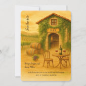 Neapel Vineyard Golden Sunset Save the Date Einladung (Vorderseite)