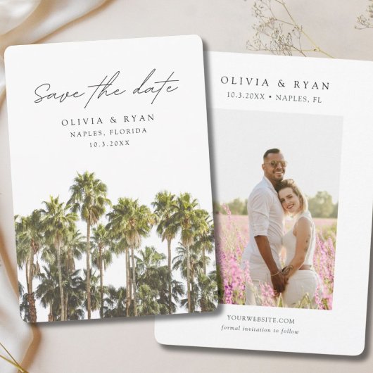 Neapel Wedding Florida Save the Date Einladung