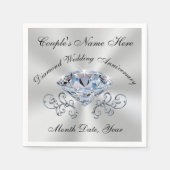 Neapel zum atemberaubenden Diamanten-Jubiläum in 3 Serviette (Vorderseite)