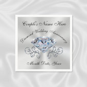 Neapel zum atemberaubenden Diamanten-Jubiläum in 3 Serviette