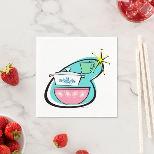 Neapel zum Design von Atomkerware Serviette (Beispiel)