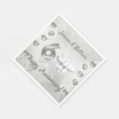 Neapel zum personalisierten Diamantenjubiläum Serviette (Ecke)