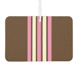 Neapolitan Car Air Freshener (Braun, Rosa & Cream) Autolufterfrischer