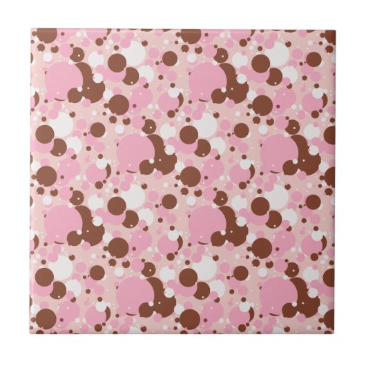 Neapolitan Dots 01-Lt Pink-KERAMIK TILE Fliese (Vorderseite)