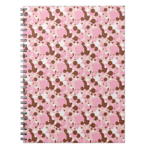 Neapolitan Dots 01-Lt Pink-SPIRAL NOTEBOOK Notizblock