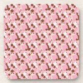 Neapolitan Dots 01-Lt Pink-UNTERSETZER-SET Getränkeuntersetzer (Vorderseite)