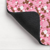 Neapolitan Dots 02 Pink Dark-COMPUTER MOUSEPAD (Ecke)