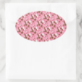 Neapolitan Dots 02 Pink Dark-OVAL STICKERS (Tasche)