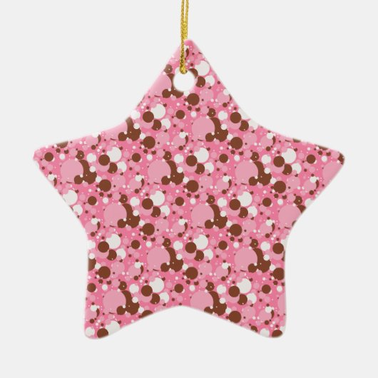 Neapolitan Dots 02 Rosa Dark-STAR ORNAMENT (Vorne)