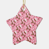 Neapolitan Dots 02 Rosa Dark-STAR ORNAMENT (Links)