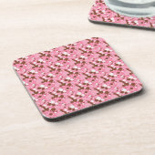Neapolitan Dots 02 Rosa Dark-UNTERSETZER SET Untersetzer (Linke Seite)