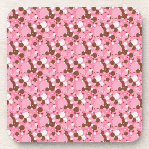 Neapolitan Dots 02 Rosa Dark-UNTERSETZER SET Untersetzer