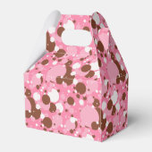 Neapolitan Dots 02-Rosa, dunkel-GABLE-FAVOR-BOXES Geschenkschachtel (Rückseite)