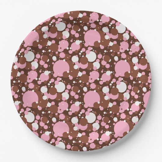 Neapolitan Dots 03-Brown M-PAPER PARTY TELLER (Vorderseite)