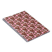 Neapolitan Dots 03 Brown M-SPIRAL NOTEBOOK Notizblock (Rechte Seite)