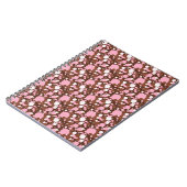 Neapolitan Dots 03 Brown M-SPIRAL NOTEBOOK Notizblock (Linke Seite)