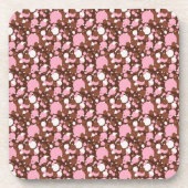 Neapolitan Dots 03-Brown Med. Untersetzer (Vorderseite)