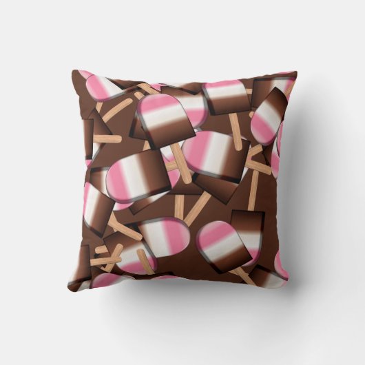 Neapolitan Ice Cream Bars 02-q Throw Kissen (Rückseite)