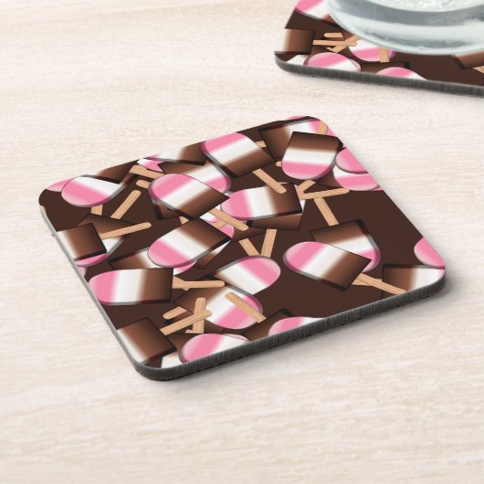 Neapolitan Ice Cream Bars 2-DRINK UNTERSETZER (Linke Seite)