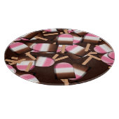 Neapolitan Ice Cream Bars 2-RUNDSCHNEIBEN Schneidebrett (Ecke)