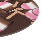Neapolitan Ice Cream Bars 2-RUNDSCHNEIBEN Schneidebrett (Ecke)