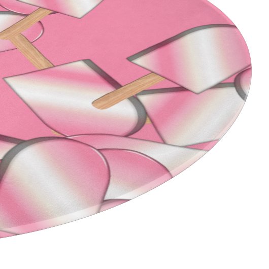 Neapolitan Ice Cream Bars-Straw-Van Cutting Board Schneidebrett (Ecke)