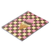 Neapolitan Ice Cream Checkered Pattern Notebooks Notizblock (Linke Seite)