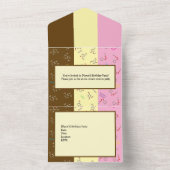 Neapolitan Ice Cream Chemie Party All In One Einladung (Innen Boden)