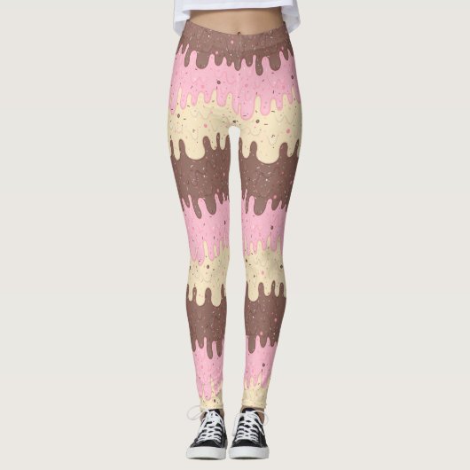 Neapolitan Ice Cream Leggings (Vorderseite)