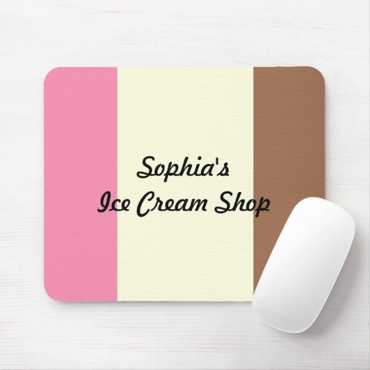 Neapolitan Ice Cream Mousepad (Mit Mouse)