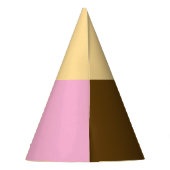 Neapolitan Ice Cream Science Party Partyhütchen (Rückseite)