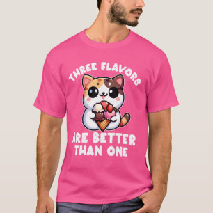 Neapolitan Ice Cream Women Schokolade Vanille Stro T-Shirt