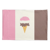 Neapolitan Ice Creme Cone Kissenbezug (Rückseite)