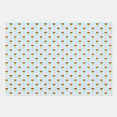 Neapolitan Ice Creme Cone Muster Geschenkpapier Set (Vorderseite 2)