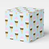 Neapolitan Ice Creme Cone Muster Geschenkschachtel (Vorderseite)