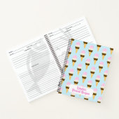 Neapolitan Ice Creme Cone Muster Notizblock (Innenseite)