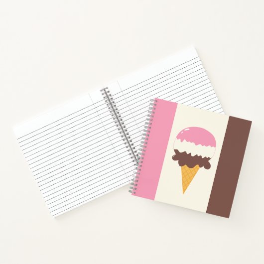 Neapolitan Ice Creme Cone Notizblock (Innenseite)