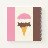 Neapolitan Ice Creme Cone Notizblock (Rückseite)