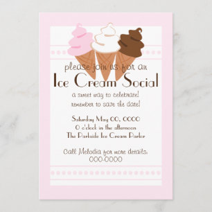 Neapolitan Ice Creme Tro Save The Date