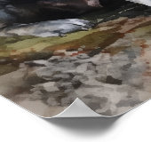 Neapolitan Mastiff Dog Art Print Poster (Ecke)