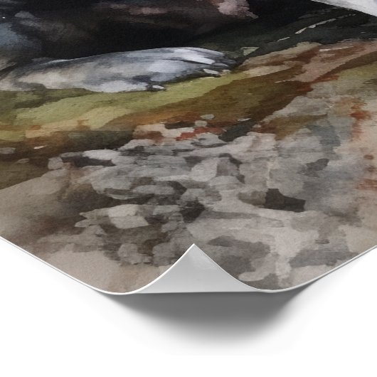 Neapolitan Mastiff Dog Art Print Poster (Ecke)