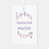 Neapolitan Mastiff Furever Ornament Aus Metall (Vorderseite links)