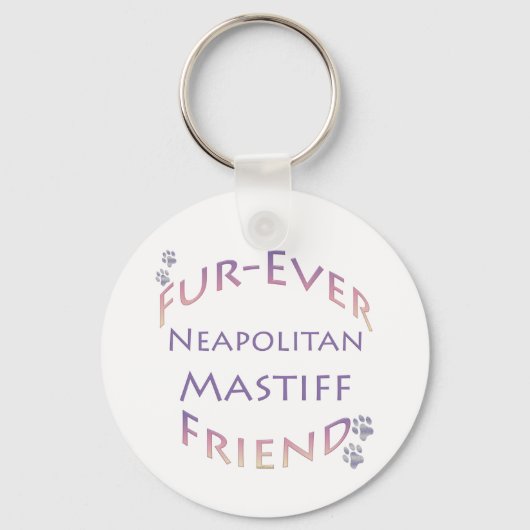 Neapolitan Mastiff Furever Schlüsselanhänger (Vorderseite)