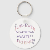 Neapolitan Mastiff Furever Schlüsselanhänger (Rückseite)
