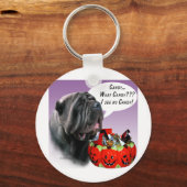 Neapolitan Mastiff Halloween Candy Schlüsselanhänger (Vorderseite)