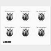Neapolitan Mastiff Happy Face Sticker (Blatt)