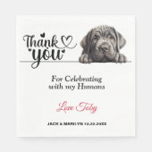 Neapolitan Mastiff Paper Napkins Serviette (Vorderseite)